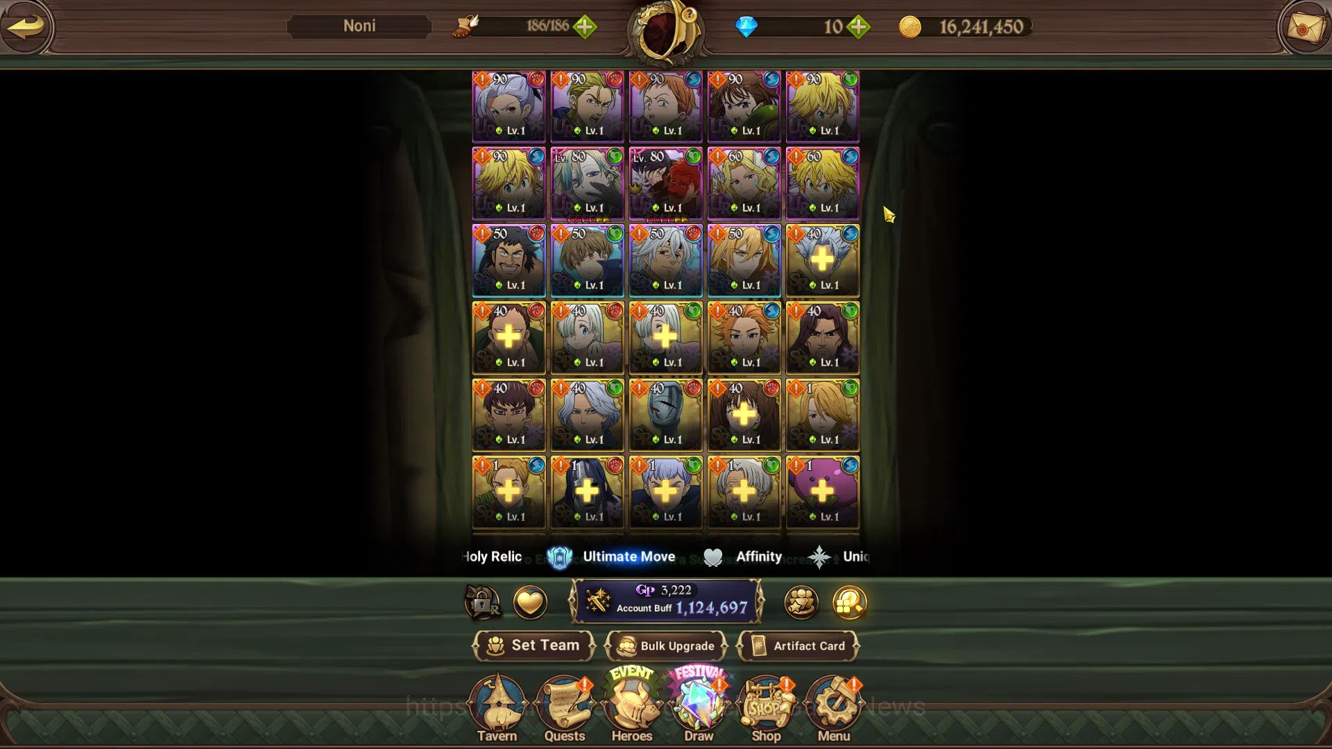 The Seven Deadly Sins: Grand Cross Accounts Global|1,1M CC|Starter Ch5|4 UR| Nightmare Salos,M image 3