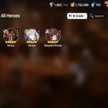 Epic Seven Accounts Starter Global Unverif|Starter|3ML (Notos,Straze,Requiem Roana)|PoH+Bless ON|SS 1.6K|Check