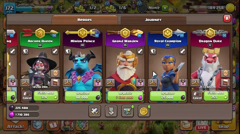 Clash of Clans Accounts Lv 172|TH 18|HH 9|Limited Skin|BK 60,AQ 60,GW 46,M image 12