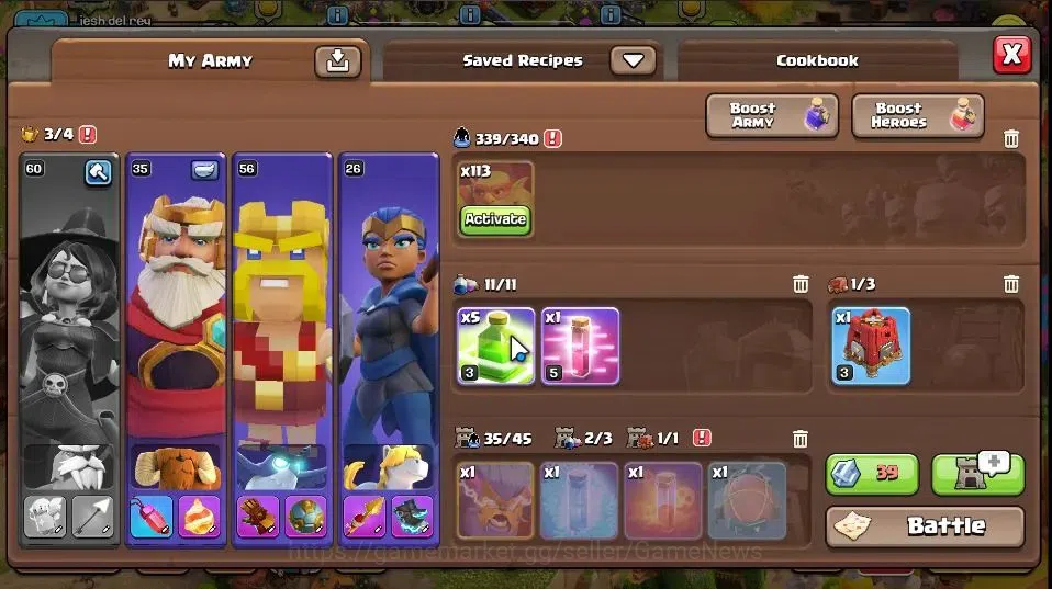 Clash of Clans Accounts Lv 172|TH 18|HH 9|Limited Skin|BK 60,AQ 60,GW 46,M image 13