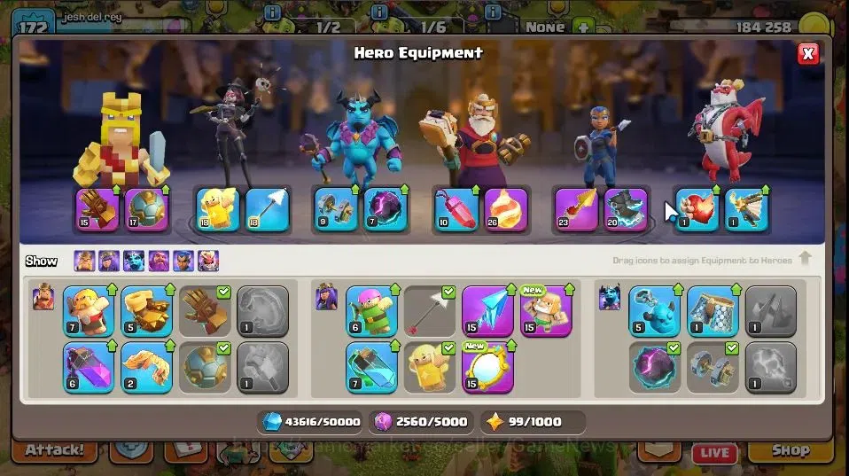 Clash of Clans Accounts Lv 172|TH 18|HH 9|Limited Skin|BK 60,AQ 60,GW 46,M image 14