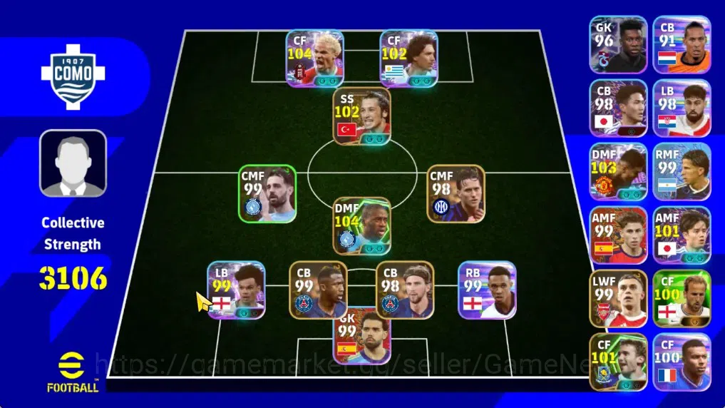 eFootball Accounts Android|Showtime Hugo Ekitike,Darwin Nunez,Casemir image 1