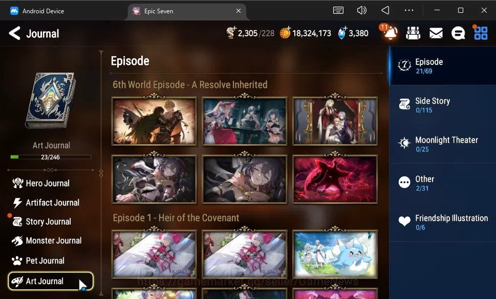 Epic Seven Accounts GLOBAL Unverif|New Era|4 ML(Salome,E Ilynav,BW Ise image 19