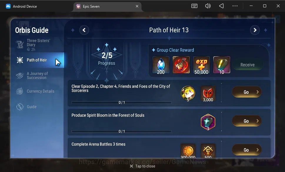 Epic Seven Accounts GLOBAL Unverif|New Era|4 ML(Salome,E Ilynav,BW Ise image 3
