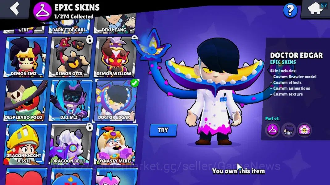 Brawl Stars Accounts 2795 Trophy|21 Brawler 3 Max [Edgar,Bo,Shelly]|9k  image 12