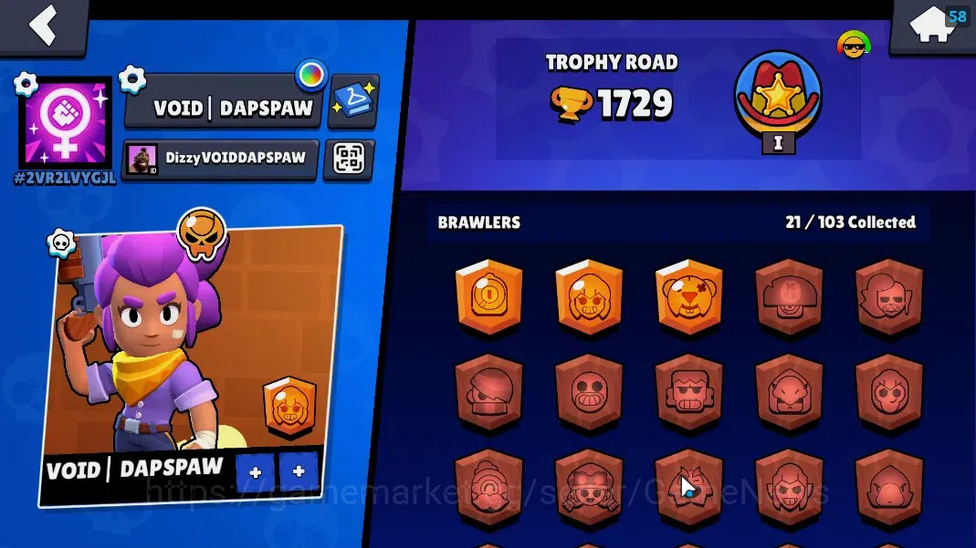 Brawl Stars Accounts 2795 Trophy|21 Brawler 3 Max [Edgar,Bo,Shelly]|9k  image 2