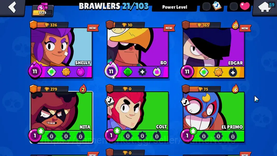 Brawl Stars Accounts 2795 Trophy|21 Brawler 3 Max [Edgar,Bo,Shelly]|9k  image 7