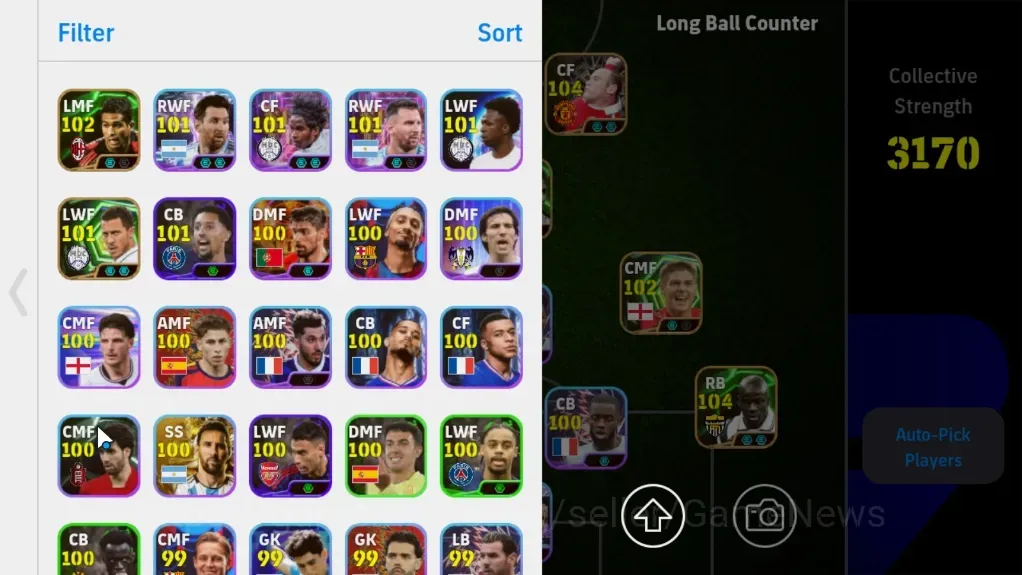 eFootball アカウント チームパワー3207 高レート選手多数 eFootball