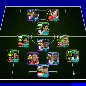 eFootball Accounts High-End Android|Power 3170|Team Pack France|15 Epic Lilian Thuram,Wayne Rooney,Raul,Park Ji-Sung,Steven
