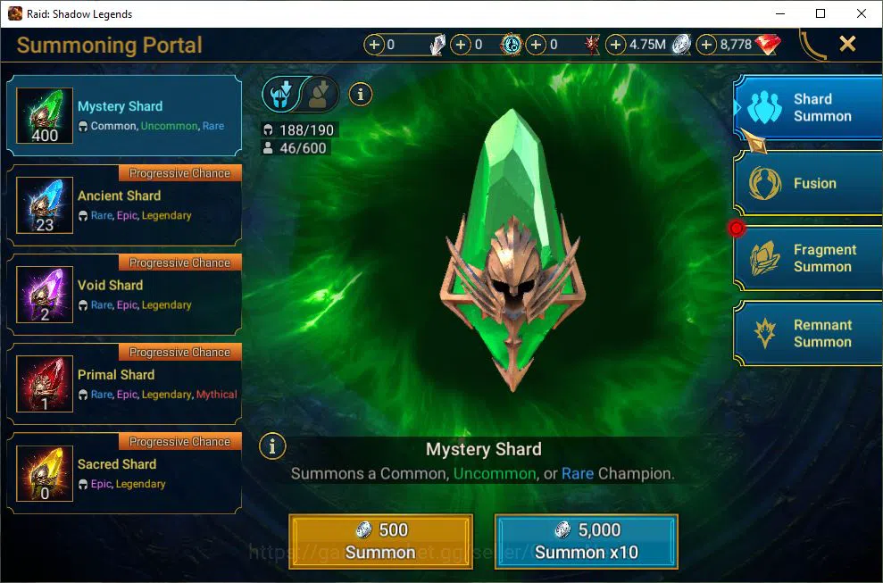 Raid: Shadow Legends Accounts Lv27 522K Power|1 Mythic(Androc)|19 Legendary(Wall image 9