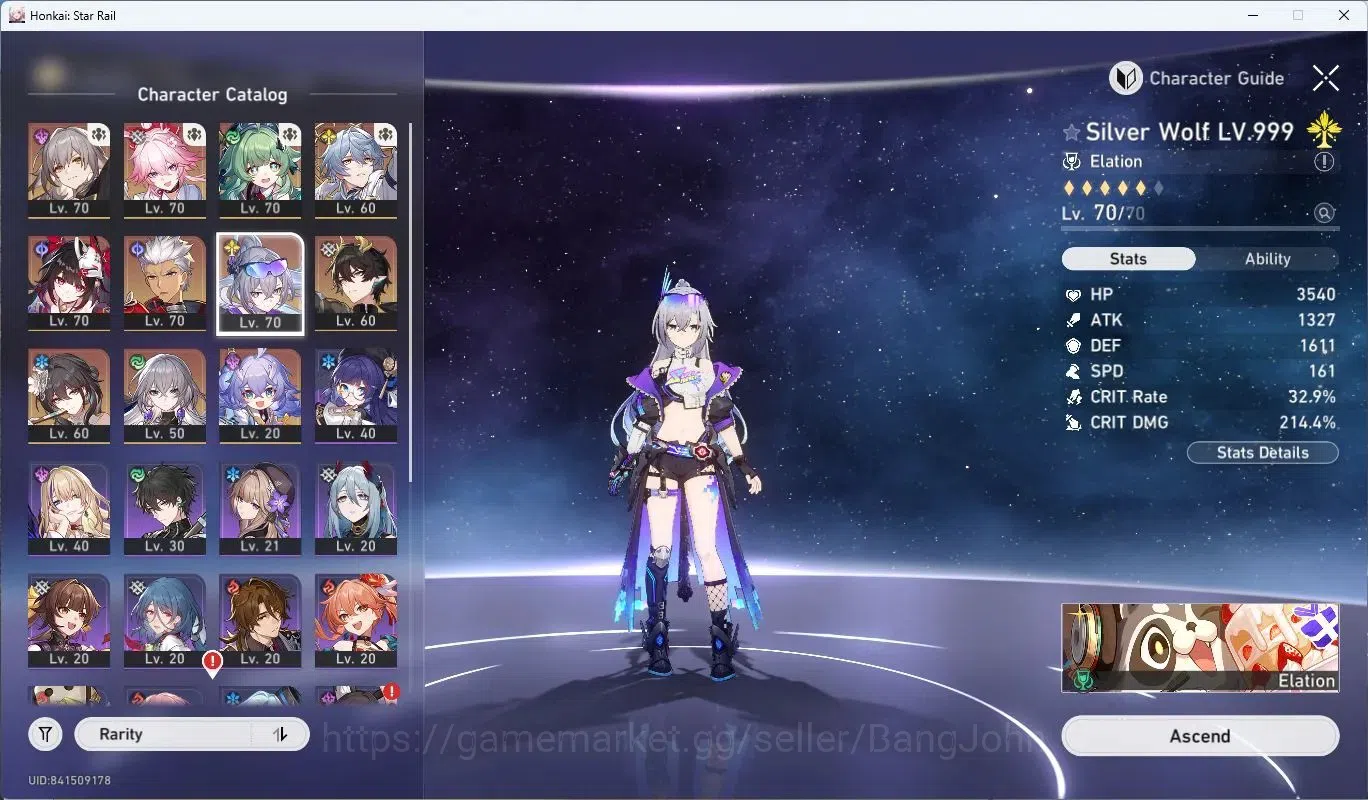 Honkai Star Rail Accounts Asia | TL55 | AlbisVinnaLv70, EvanesciaLv70, HuoHu image 11