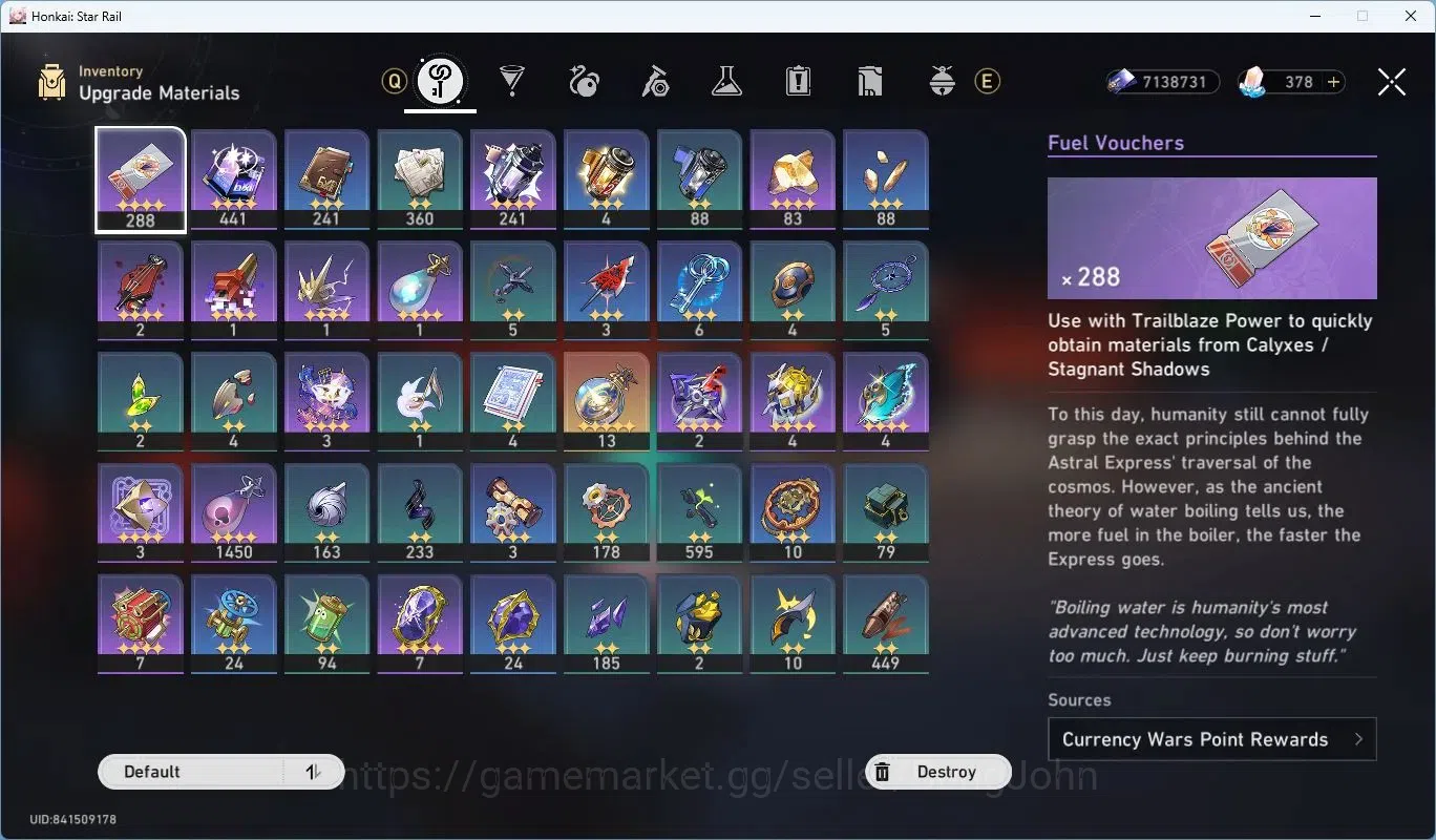 Honkai Star Rail Accounts Asia | TL55 | AlbisVinnaLv70, EvanesciaLv70, HuoHu image 13