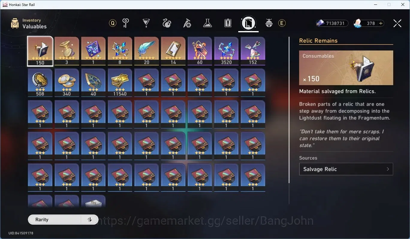 Honkai Star Rail Accounts Asia | TL55 | AlbisVinnaLv70, EvanesciaLv70, HuoHu image 19