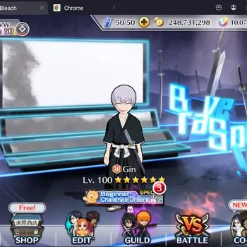 Bleach: Brave Souls Accounts Mid-Tier Global |5K BP+10K Orb|Mid Game|Bazz-B TYBW24|Gin ThePast|KlabID|More Detail Check SS