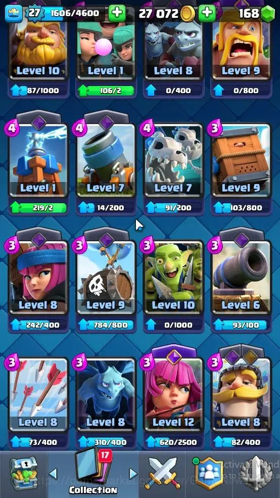 Clash Royale Accounts Lv 27|KTL 10|Trophy 7003|Card 99|2 EVO,1 Hero,3 Ch image 10