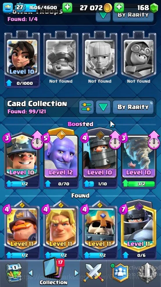 Clash Royale Accounts Lv 27|KTL 10|Trophy 7003|Card 99|2 EVO,1 Hero,3 Ch image 5