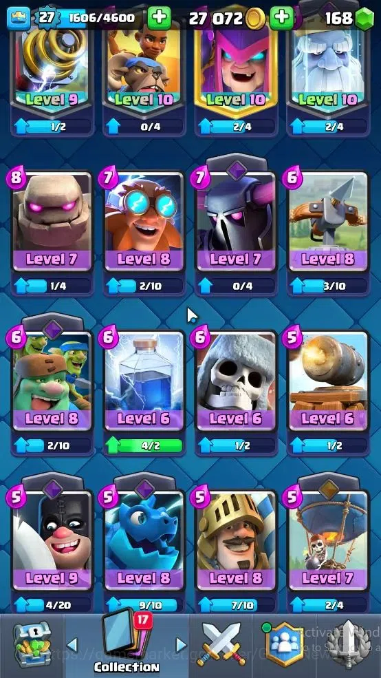 Clash Royale Accounts Lv 27|KTL 10|Trophy 7003|Card 99|2 EVO,1 Hero,3 Ch image 6