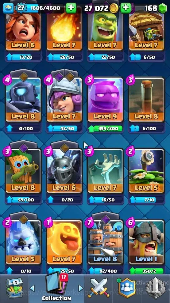 Clash Royale Accounts Lv 27|KTL 10|Trophy 7003|Card 99|2 EVO,1 Hero,3 Ch image 9