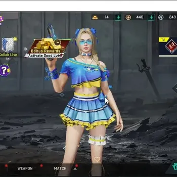 Blood Strike Accounts Collab Skin ASIA|2 ETERNAL QBZ95 Whisper,MP7 Tidesong|Melee Magnum Mako|Collab AOT Mikasa,M4A1