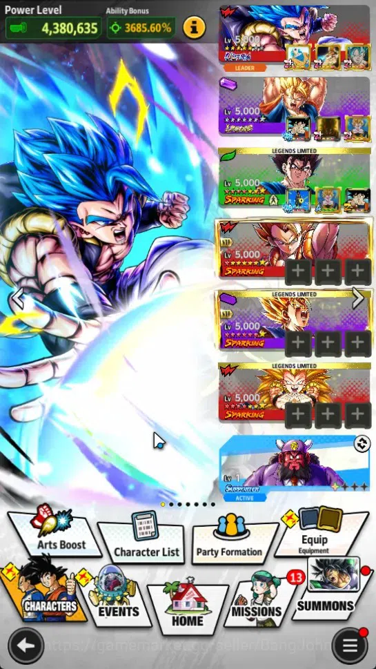 Dragon Ball Legends Accounts Global | Lvl 159|28M Total Power|82 CC|1 LR|2 UL|L image 2