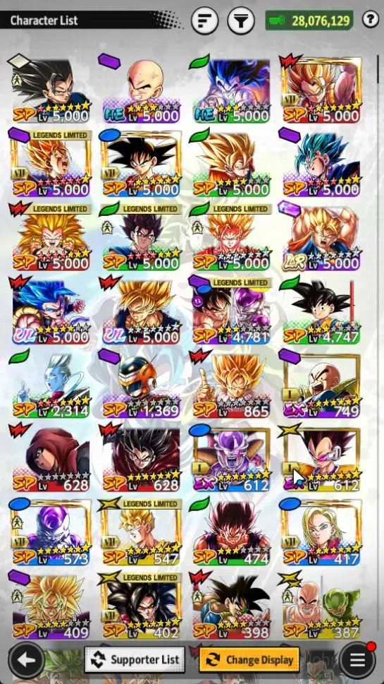 Dragon Ball Legends Accounts Global | Lvl 159|28M Total Power|82 CC|1 LR|2 UL|L image 7
