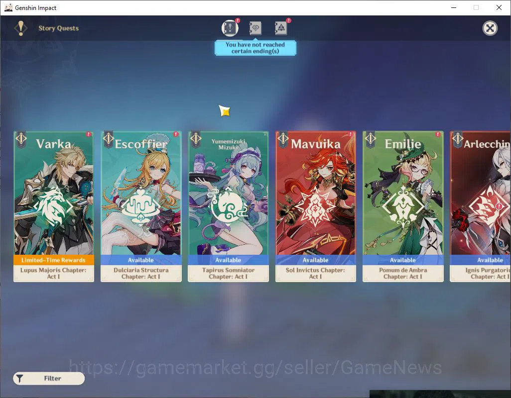 Genshin Impact Accounts Asia|AR 55|4 Limited +1(*5WEP)|Mavuika,Raiden,Duri image 12