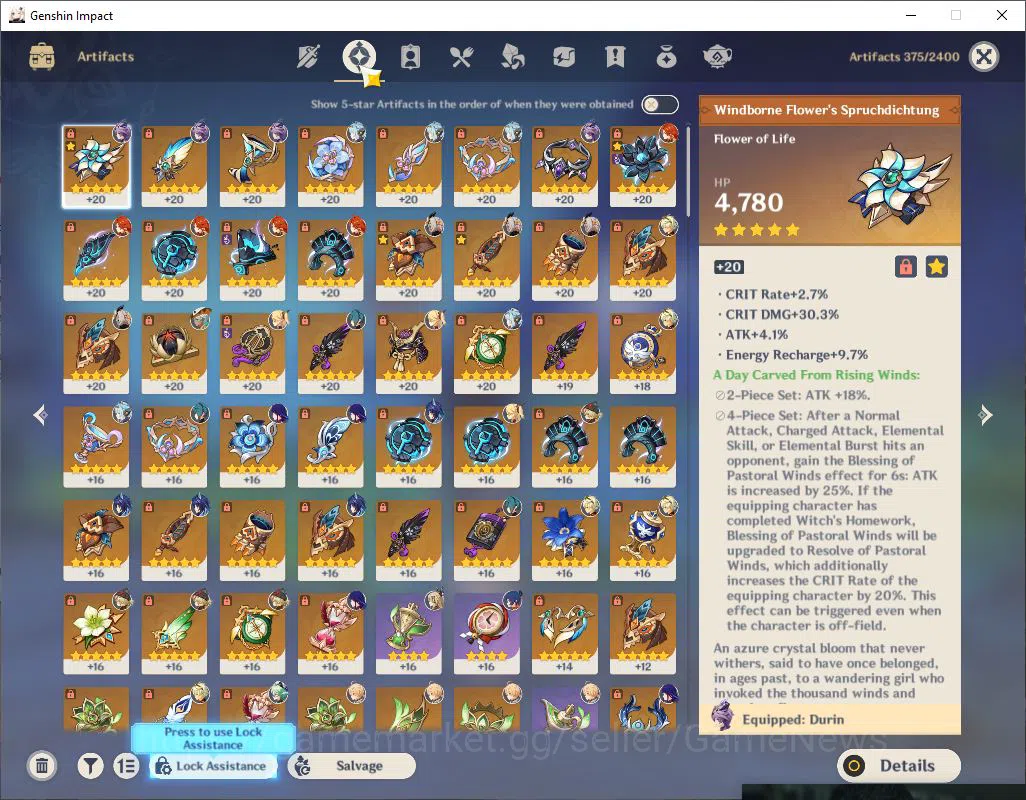 Genshin Impact Accounts Asia|AR 55|4 Limited +1(*5WEP)|Mavuika,Raiden,Duri image 6
