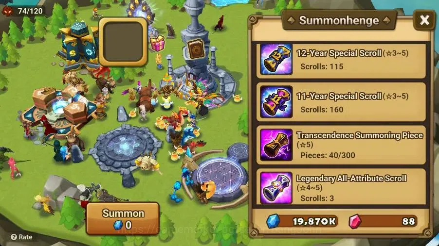 Summoners War: Sky Arena Accounts Starter GLOBAL | NB 5 TESHAR,Starter Gacha 115 12Y+160 11Y Scrool, 3 Legendary All 3