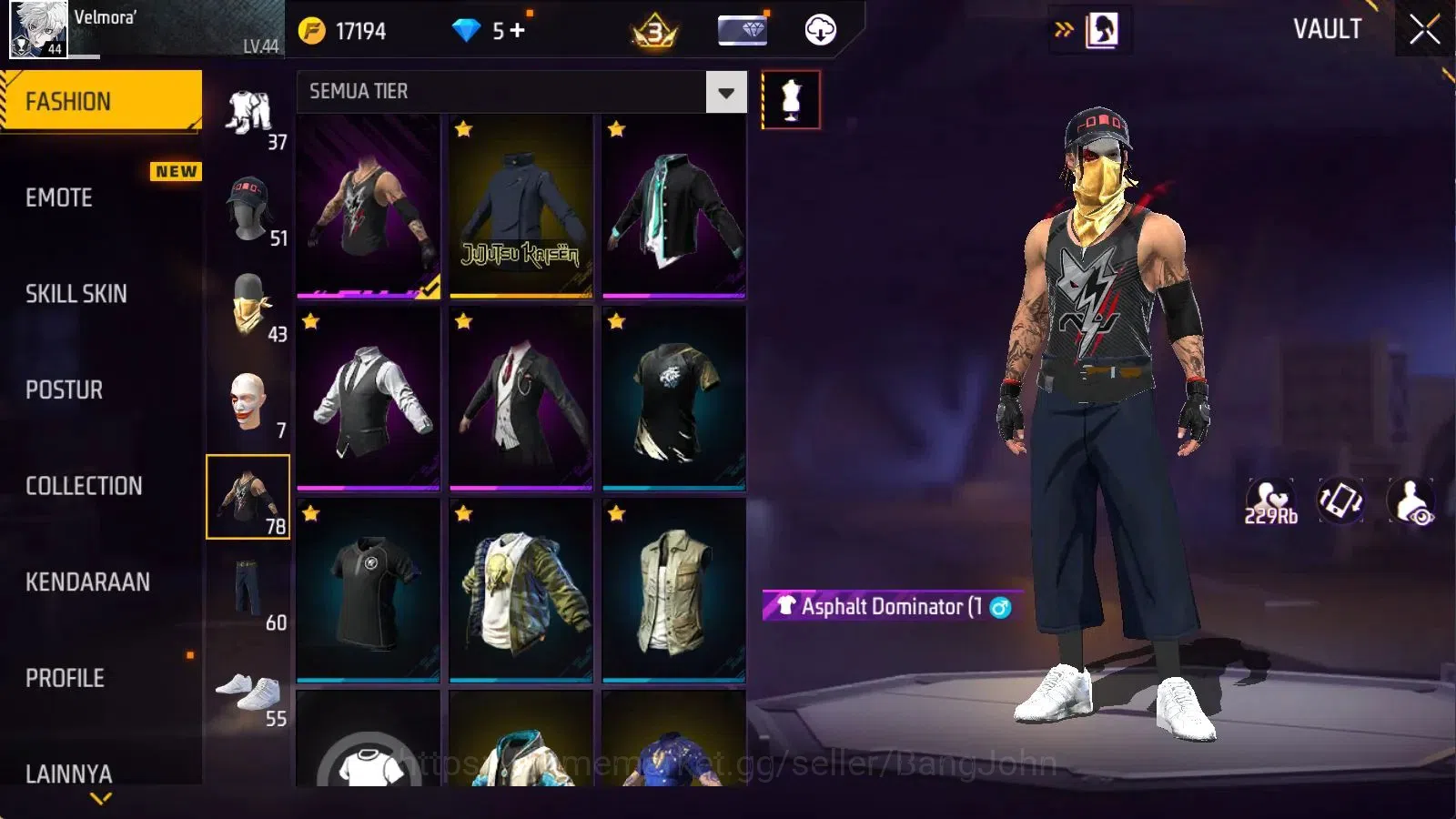 Free Fire Accounts Indonesia | M1887 Emerald Power,Hand of Hope | Vau image 10