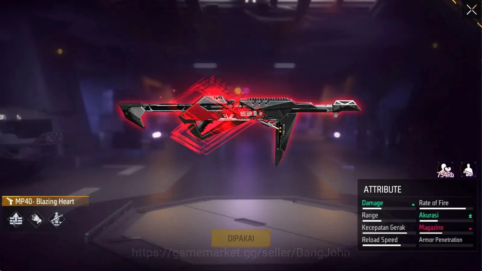 Free Fire Accounts Indonesia | M1887 Emerald Power,Hand of Hope | Vau image 5