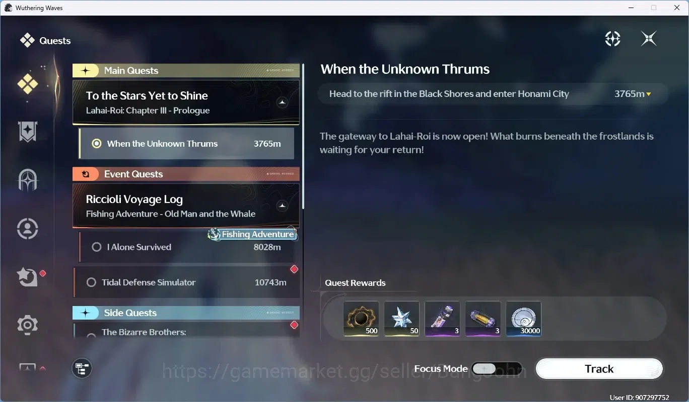 Wuthering Waves Accounts Starter SEA|UL46 | Rank 5 |3 Char Limited [Mornye Rc4,Denia=Sign],Rebecca|Mc Female|TakeMail WW106B 11