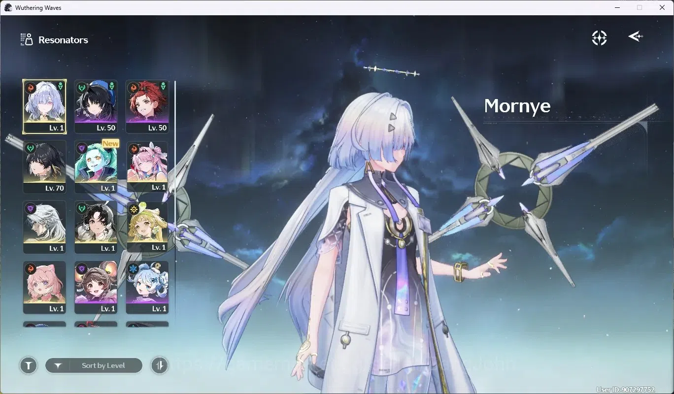 Wuthering Waves Accounts Starter SEA|UL46 | Rank 5 |3 Char Limited [Mornye Rc4,Denia=Sign],Rebecca|Mc Female|TakeMail WW106B 2