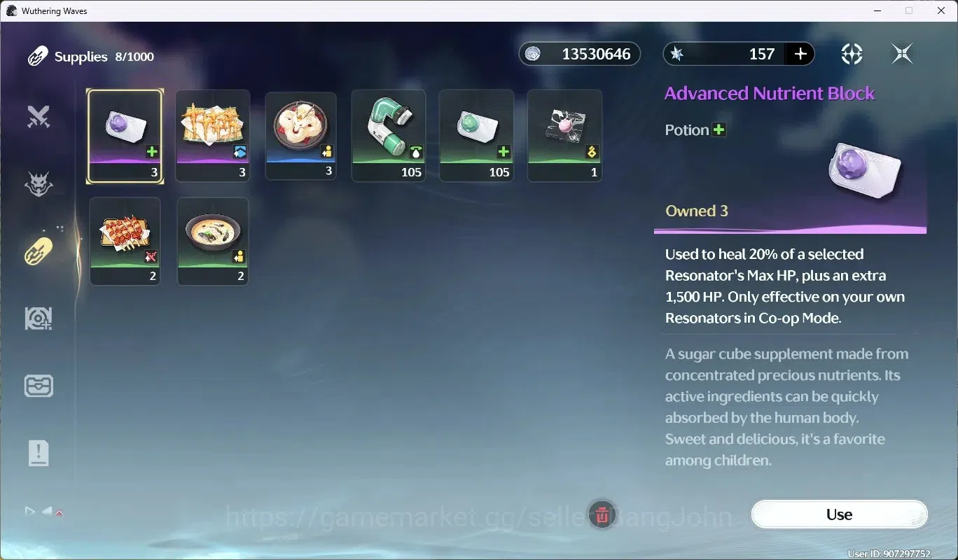 Wuthering Waves Accounts Starter SEA|UL46 | Rank 5 |3 Char Limited [Mornye Rc4,Denia=Sign],Rebecca|Mc Female|TakeMail WW106B 6