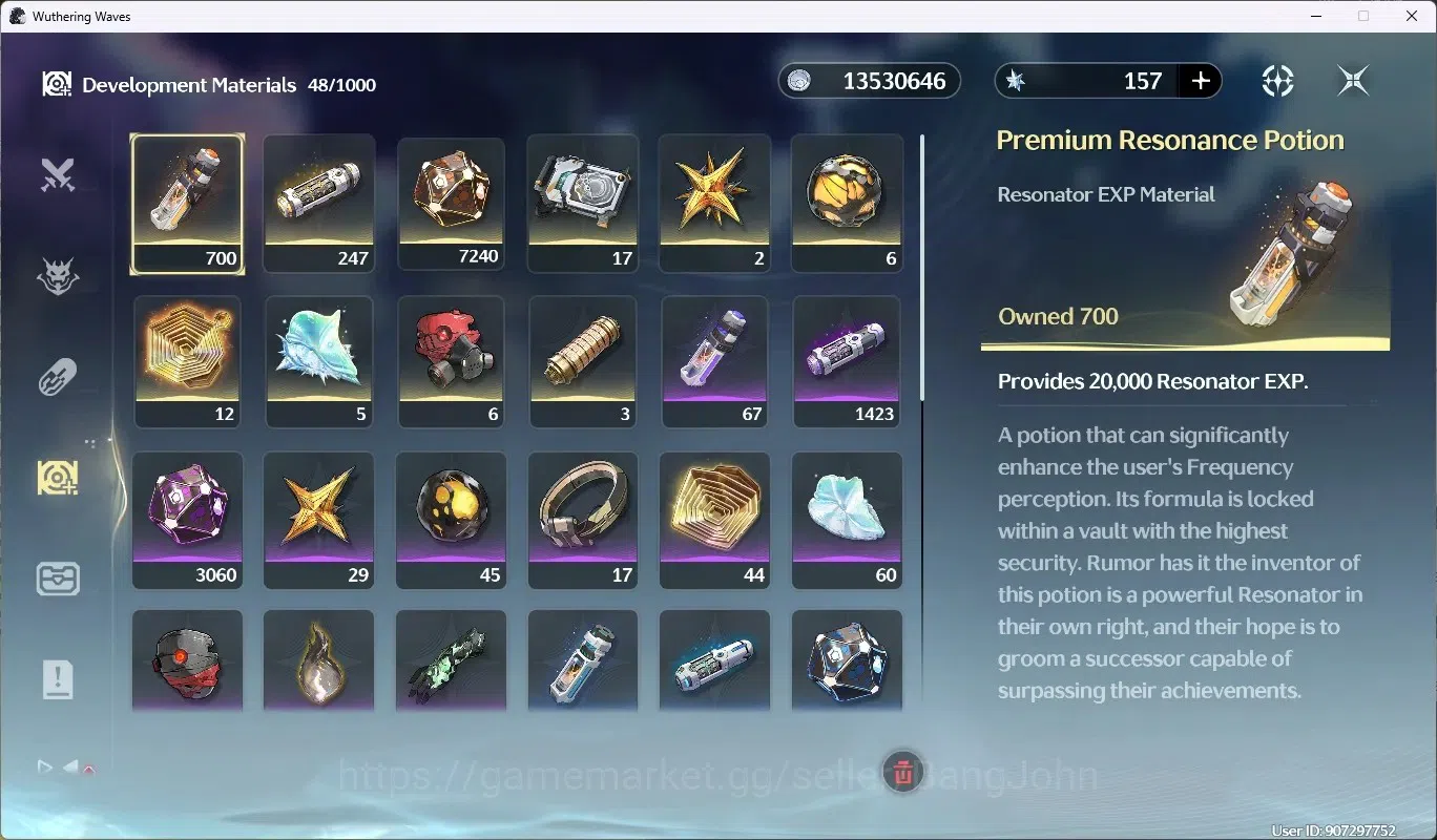 Wuthering Waves Accounts Starter SEA|UL46 | Rank 5 |3 Char Limited [Mornye Rc4,Denia=Sign],Rebecca|Mc Female|TakeMail WW106B 7