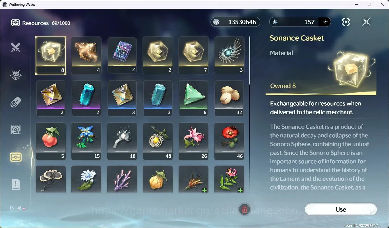 Wuthering Waves Accounts Starter SEA|UL46 | Rank 5 |3 Char Limited [Mornye Rc4,Denia=Sign],Rebecca|Mc Female|TakeMail WW106B 8