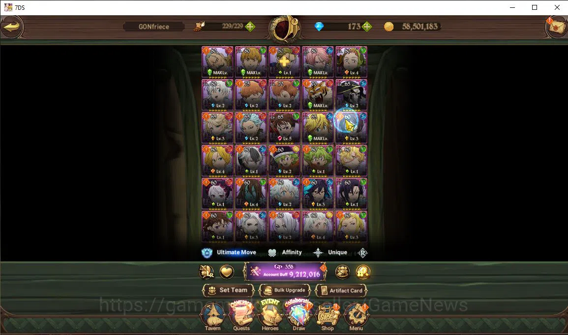 The Seven Deadly Sins: Grand Cross Accounts Asia|9,2M CC|12 LR+12 UR+Many Collab|Cusack2/6,Bru image 15
