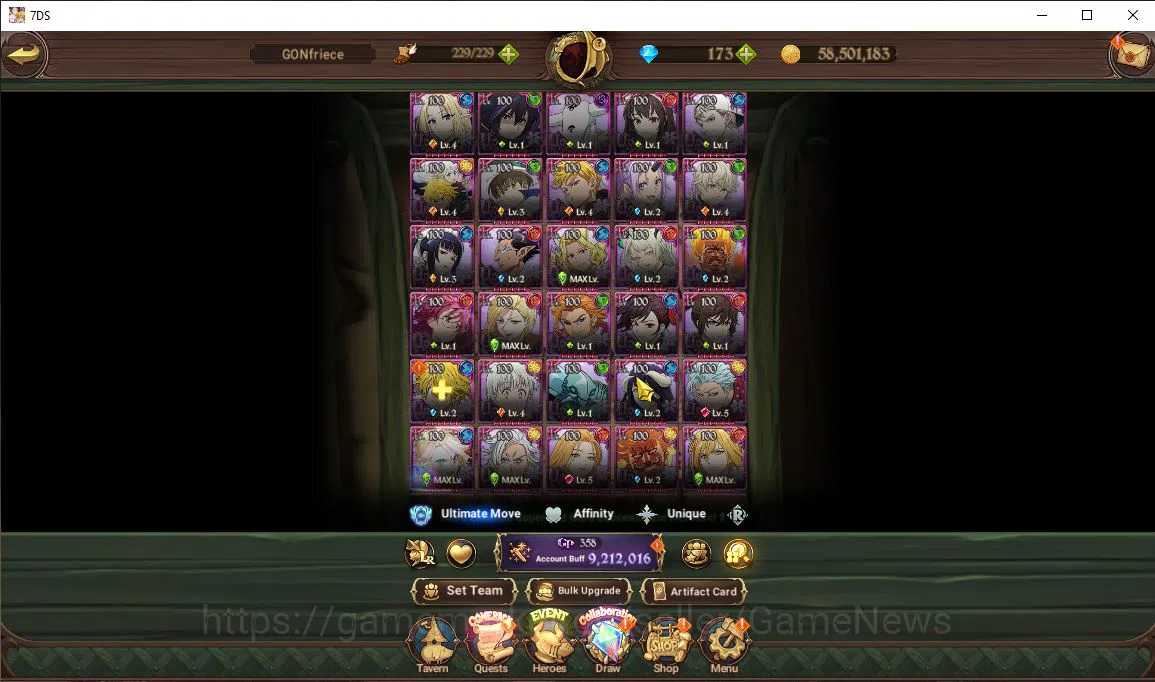 The Seven Deadly Sins: Grand Cross Accounts Asia|9,2M CC|12 LR+12 UR+Many Collab|Cusack2/6,Bru image 20