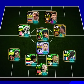eFootball Accounts Legends & Iconic Players 3278+ Team I Lamim 108 I Thuram 107 I Messi 108 I Rummenigge 106 I Samuel Eto