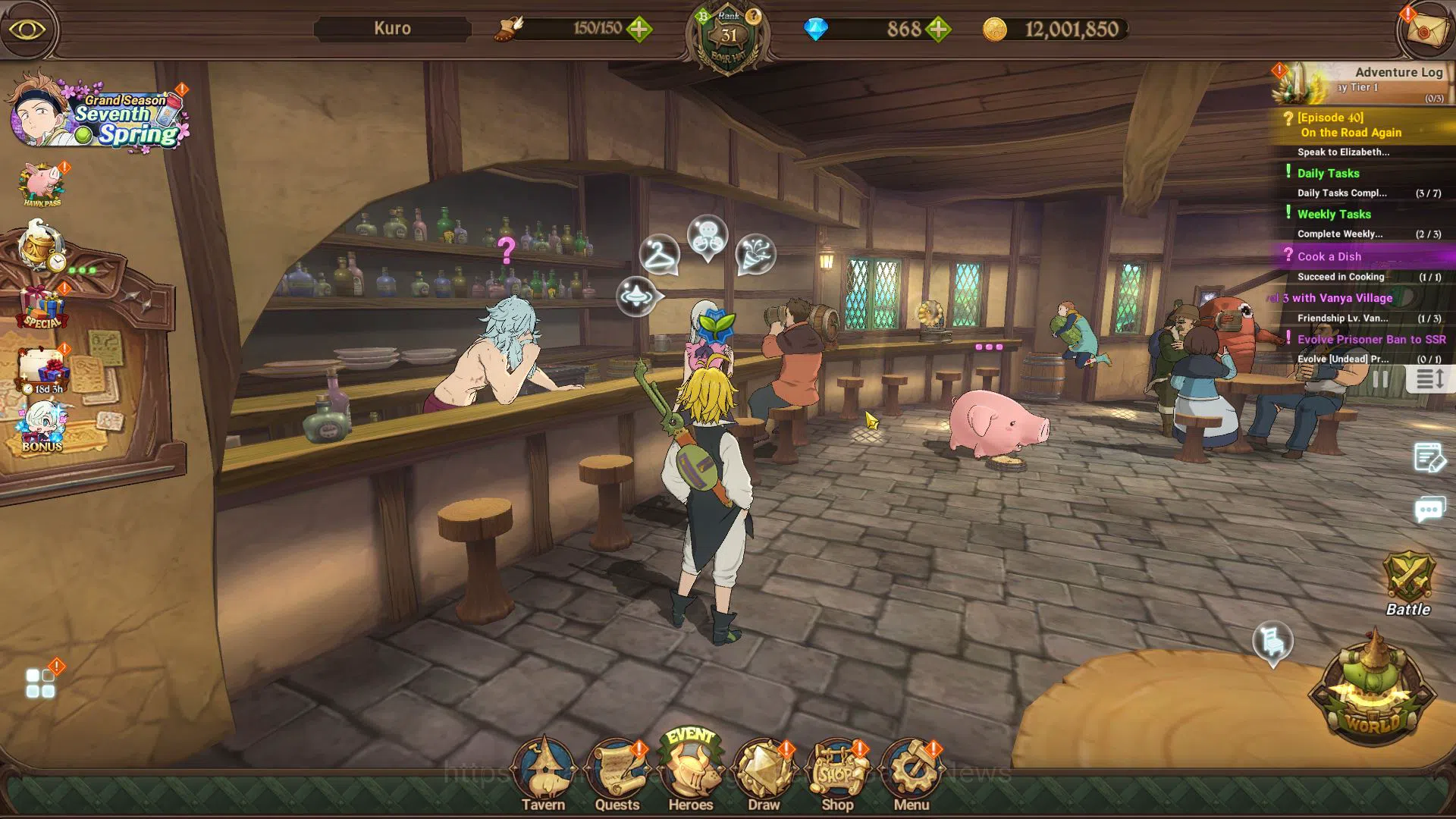The Seven Deadly Sins: Grand Cross Accounts Starter Global | Fresh Starter Chapter 4 | 683K CC & 868 DM | 2 UR | Merlin 5