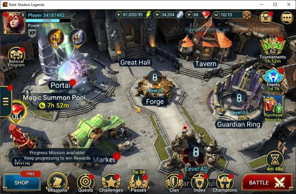 Raid: Shadow Legends Accounts Lv6 995K Power|2 Mythic(Gharol Bloodmaul,Androc)|2 image 1
