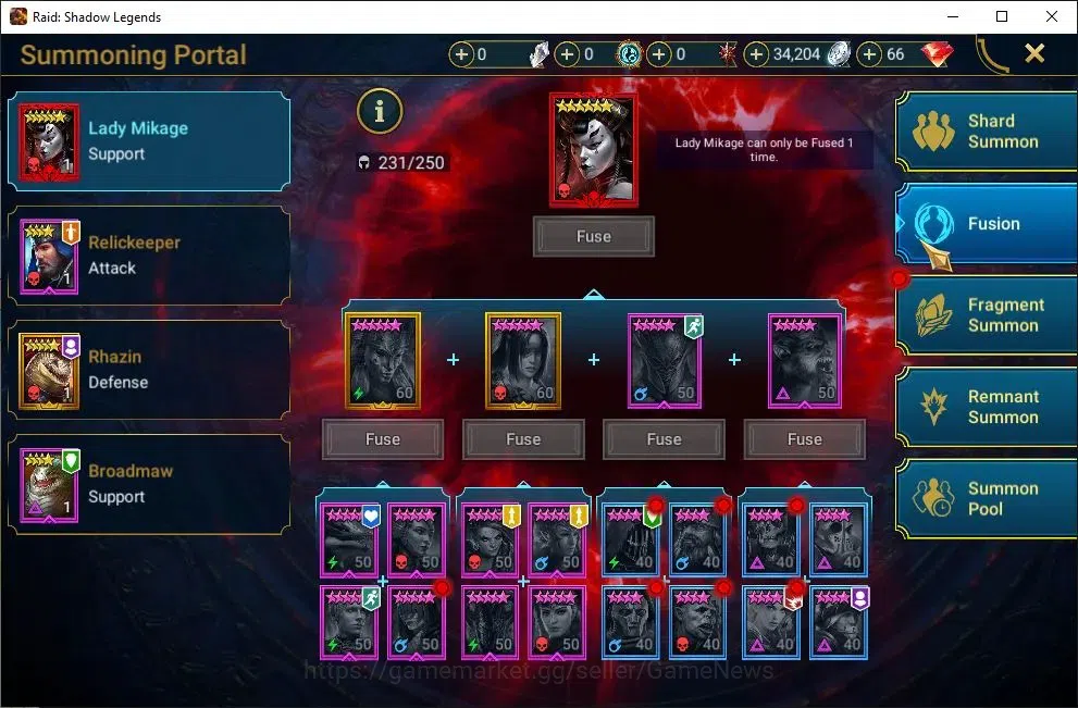 Raid: Shadow Legends Accounts Lv6 995K Power|2 Mythic(Gharol Bloodmaul,Androc)|2 image 15