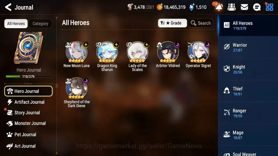 Epic Seven Accounts Global Unverif| 6 ML (Shepherd ot Dark Diene, LOTS image 1