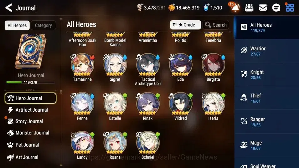 Epic Seven Accounts Global Unverif| 6 ML (Shepherd ot Dark Diene, LOTS image 3