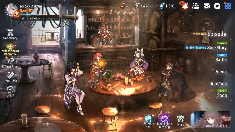 Epic Seven Accounts Global Unverif| 6 ML (Shepherd ot Dark Diene, LOTS image 6