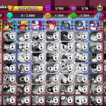Brawl Stars Accounts 1008 Trophy|14 Brawlers 2 Max Lvl [Nita,Shelly]|5 Skins|1 Epic Skins 1 SR|4K Bling|CN ON|Take