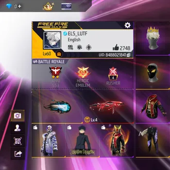 Free Fire Accounts BUBDLE JEJUTSU KAISEN - BUNDLE LEGENDARY - ANIMASI LOBY GELAP - ANIMASI LOBY BAWAH LAUT - SKIN TINJU ON
