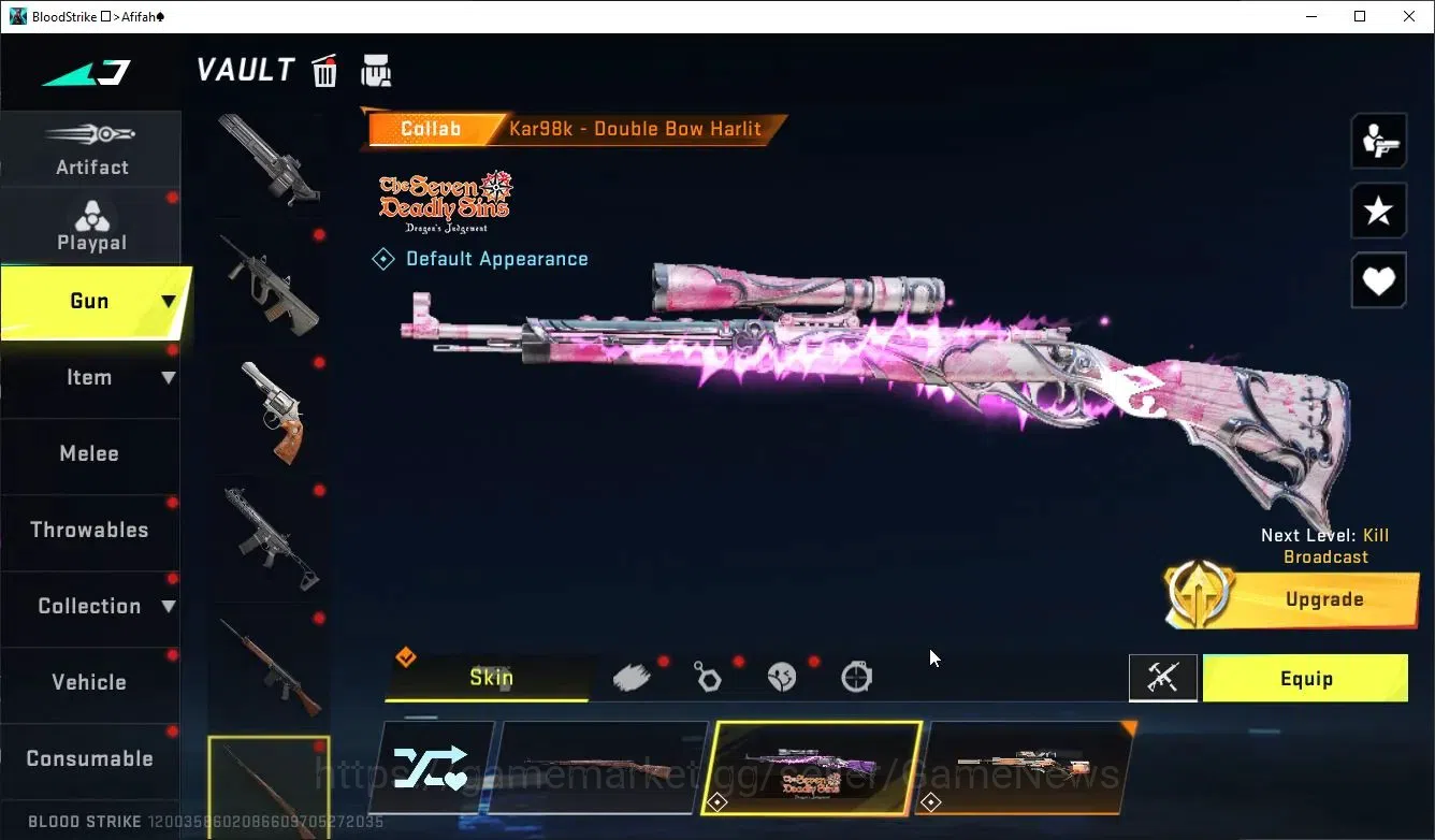 Blood Strike Accounts ASIA|ETERNAL DeAgle-Scorpion+Collab 7DS Karl98,QBZ image 11