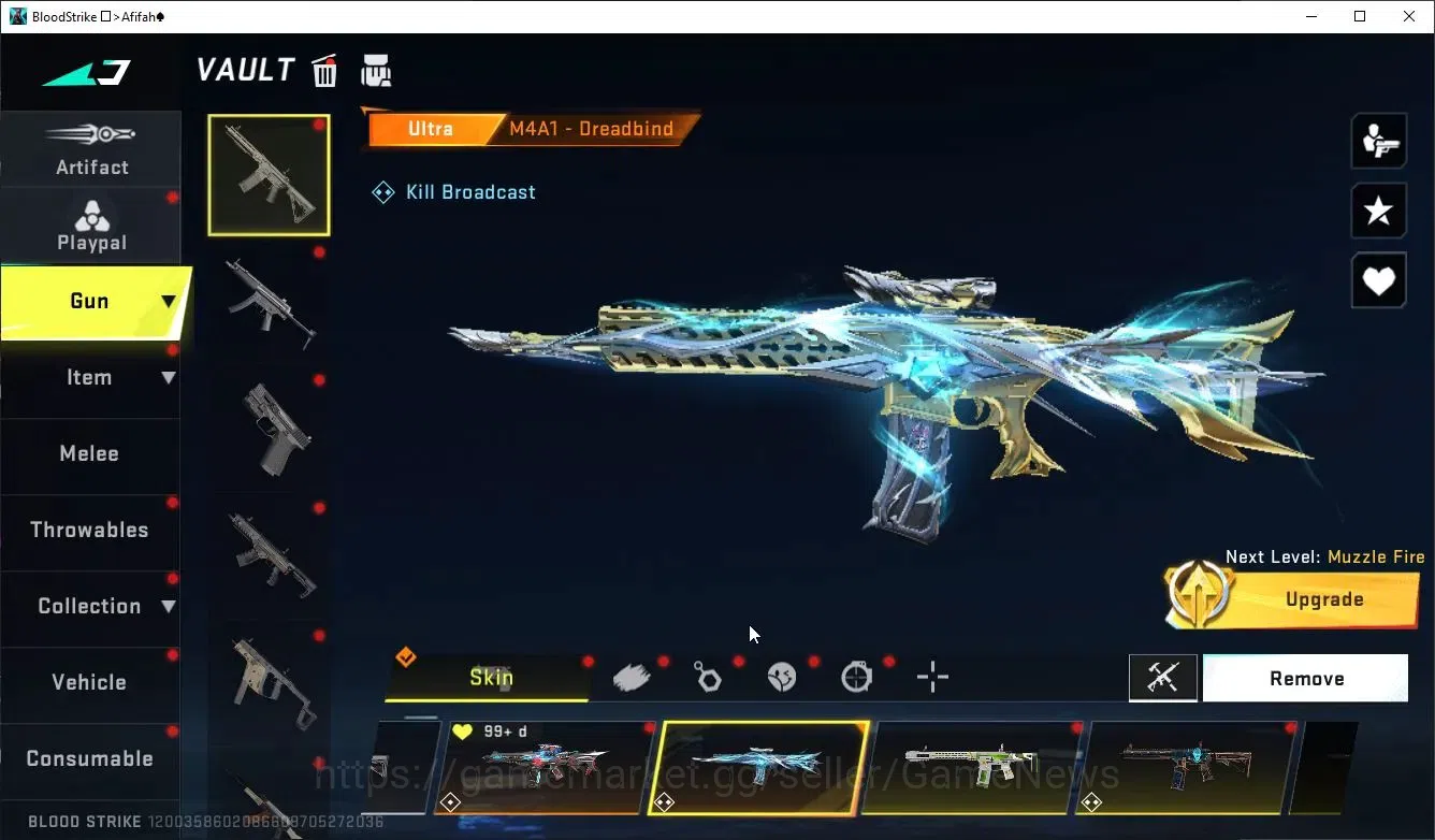 Blood Strike Accounts ASIA|ETERNAL DeAgle-Scorpion+Collab 7DS Karl98,QBZ image 13