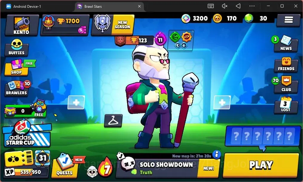 Brawl Stars Accounts Global | 1700 Trophy|19 Brawler|2 Max Hypercharge image 1