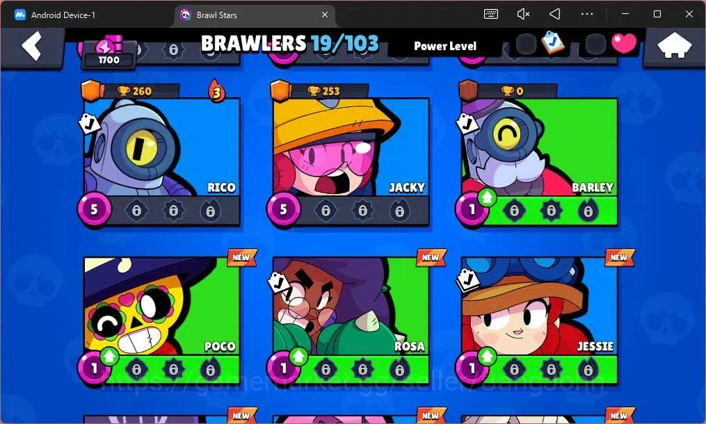 Brawl Stars Accounts Global | 1700 Trophy|19 Brawler|2 Max Hypercharge image 6